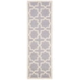 thumbnail image 3 of Safavieh Cambridge 2'6" X 12' Hand Tufted Wool Rug in Silver and Ivory, 3 of 4