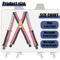 thumbnail image 5 of MELOTOUGH 2 Pcs Mens Suspenders Heavy Duty Clips Suspender Fully Elastic 2 Inch Wide Work Suspenders for Jeans, 5 of 8