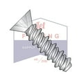 thumbnail image 3 of 6-19 x 3/8" Self Tapping Screws, High Low Style | Flat Head | 18-8 Stainless Steel (Quantity: 5000), 3 of 3