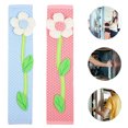 thumbnail image 2 of Miangastore 2Pcs Refrigerator Decoration Handle Cover Polyester Blue Kitchen Appliances Handle Protector, 2 of 8