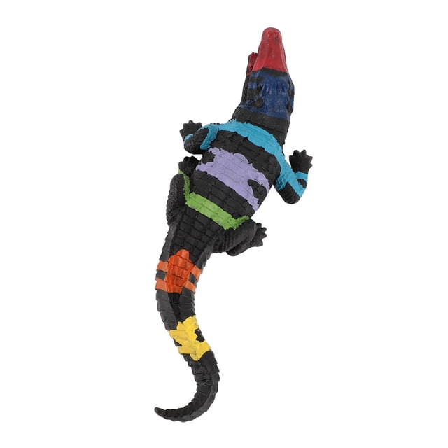 Estatua de Escultura de Cocodrilo, versátil mini estatua de cocodrilo resina ecológica para el carga