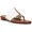 White, variant on Italian Shoemakers Women's Selah Thong Sandal (Black, 5.5)
