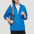 thumbnail image 2 of Veste Anorak Décontractée pour Femmes à Manches Longues Coupe-Vent à Capuche Coupe Ample avec Fermeture Éclair et Poches, 2 of 6