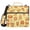 Chicken Burger and Fries, variant on 3 Ring Zipper Binder with Shoulder Strap Waterproof Trapper Keeper 2 Inch D-Ring 500 Sheets Capacity White Black Marble Texture