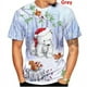 thumbnail image 1 of Camiseta de Navidad con estampado 3D para hombre, camisa de manga corta Unisex, informal, dibujos animados de Papá Noel, regalo divertido para niños, 1 of 4