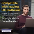 thumbnail image 6 of Jabra Evolve2 65 - USB-C MS Teams Stereo - Black Wireless Headset / Music Headphones, 6 of 7