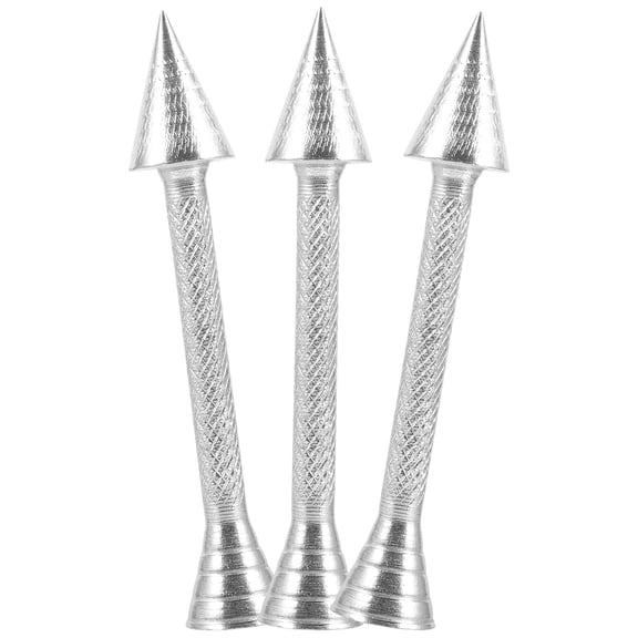 WHAMVOX Aluminium Alloy Flower Nail for Baking Cakes and Pastries in Silver Color 3pcs