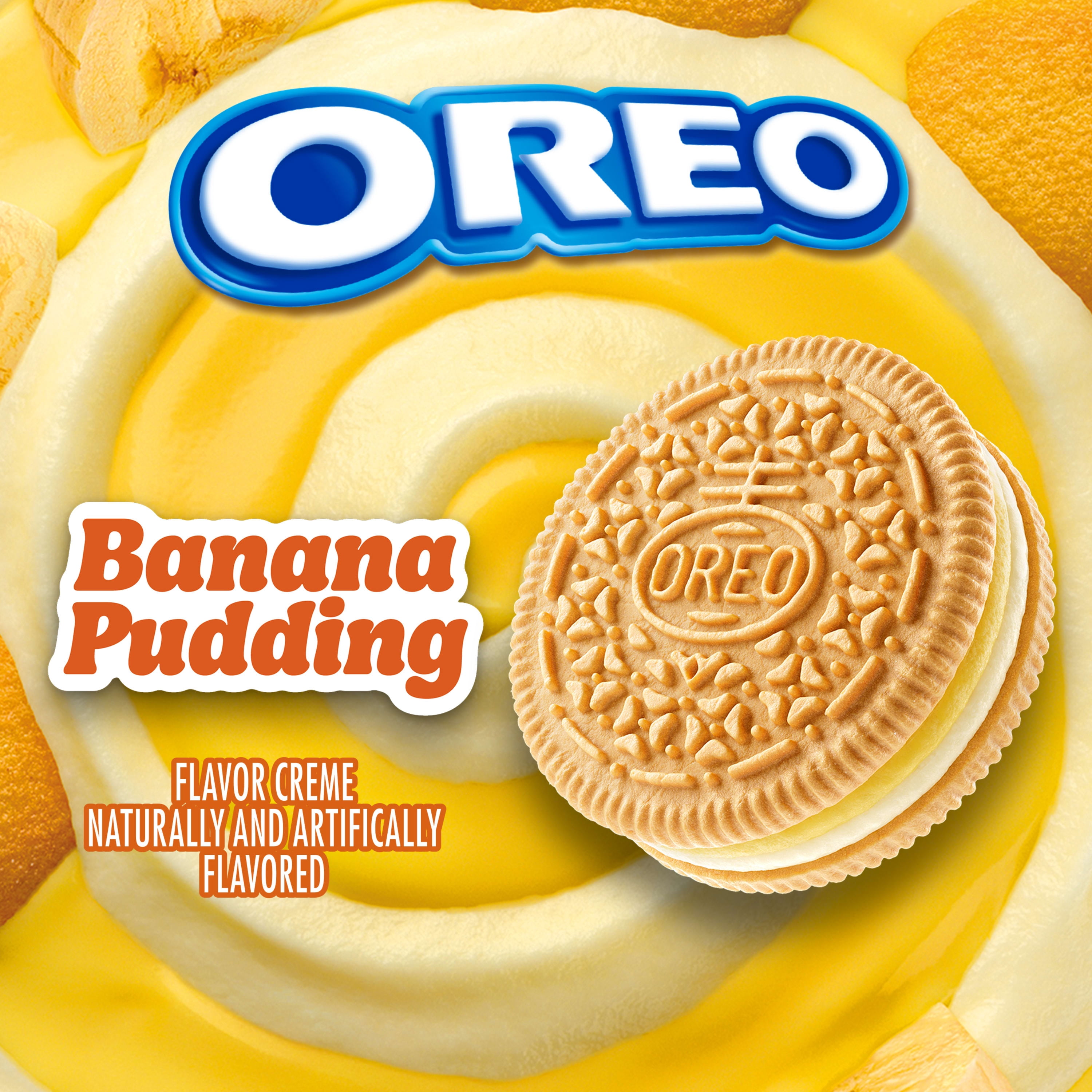 OREO Banana Pudding Sandwich Cookies, Limited Edition, 10.68 oz