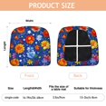 thumbnail image 3 of Pioneer Flower Seat Covers for Dining Room Chairs Set Of 4,Stretch Printed Washable Chair Seat Cover with Elastic Ties and Button,Removable Waterproof Couch Cushion Covers, 3 of 6