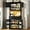 Black, variant on 71" Tall Kitchen Pantry Storage Cabinet with Power Outlet & LED Light, Freestanding Food Pantry Cabinet with 4 Doors and Shelves, Cupboard with Drawer, Hutch with Microwave Stand, White