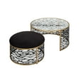 thumbnail image 6 of 348TC32NHGCB-Varaluz Lighting-Kato - Nesting Coffee Table and Ottoman In Industrial Style-18 Inches Tall and 32 Inches Wide, 6 of 6