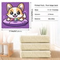 thumbnail image 3 of Dailycode 6 Packs Kitchen Dish Towels Soft Absorbent Dish Cloths Adorable Dog Playing on Swimming Ring 11"x11", 3 of 9