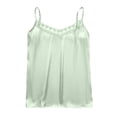 thumbnail image 6 of MAFYTYTPR Women's Lace Trim Satin Camisole V-Neck with Adjustable Spaghetti Straps Solid Color Spring Summer Casual Tops for Everyday Wear M-XXL, 6 of 6