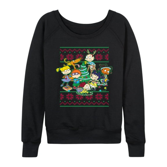 Rugrats - Rugrats Christmas Sweater - Women's Lightweight French Terry Long Sleeve Shirt