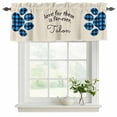 thumbnail image 2 of Cats Pawprints Valances for Windows, Decorative Rod Pocket Window Valance Curtains, Yellow Black Buffalo Plaid Simple Beige Short Curtain Drapes for Kitchen/Living Room, 2 Panels, 60" W x 18" L, 2 of 8