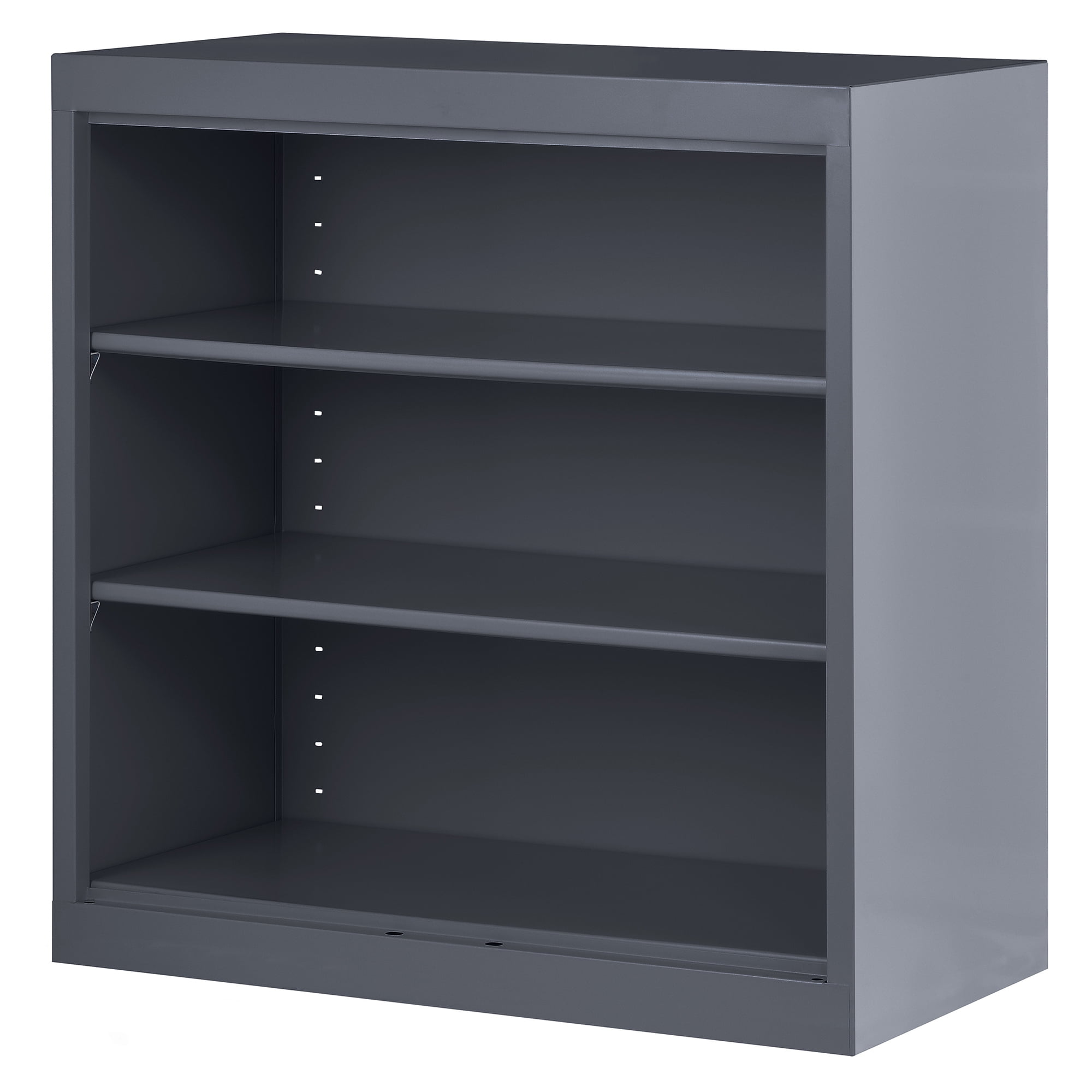 Sandusky Welded Steel Freestanding Bookcase Storage Cabinet, Charcoal