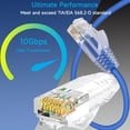 thumbnail image 2 of Cable de conexión Ethernet Lysymixs Cat6a delgado, 10 pies, 24 unidades, azul, 2 of 6