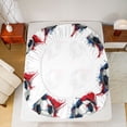thumbnail image 5 of jejeloiu Football Football Game Queen Sheet Sets,Watercolor Graffiti Hippie Bed Set For Boys Teens 4 Pieces, 5 of 7