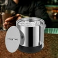 thumbnail image 4 of Stainless Steel Ice Bucket Store Ice Cubes & Drinks W/Ice Tong 1.4L/0.37gal for Bars, Home Garden, KTVs, Cafes 5.43*5.43in, 4 of 19