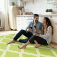 thumbnail image 2 of Ottomanson Non-Slip Area Rug for Living Room 5' x 6'6" Durable Low Profile Carpet, Green Trellis, 2 of 8