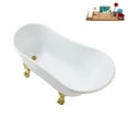 thumbnail image 5 of 51'' Streamline N373GLD-IN-GLD Soaking Clawfoot Tub and Tray with Internal Drain, 5 of 9