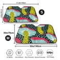 thumbnail image 3 of Fotbe Green Mushroom Car Windshield Sunshade | Sun Visor Protector Front Window Shade, Keeps Out UV Rays, Keeps Your Vehicle Cool-Medium, 3 of 7
