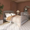 thumbnail image 2 of Dream On Me Odelle 5-in-1 Convertible Crib, Converts from Baby Crib to Toddler Bed, Day Bed, Kids Bed and Full Size Bed, Three Adjustable Mattress Height Positions, Pebble Gray, 2 of 9