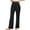 Black, variant on Women Wide Leg Trousers Drape Shift Pants with Pockets Elastic Waisted Casual Long Pants Loose Cozy Spring Summer