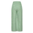 thumbnail image 6 of ClodeEU Women's High Waist Wide Leg Y2K Striped Pants with Drawstring, Long Trousers with Pocket Green,Womens Plus S, 6 of 6