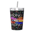 thumbnail image 1 of Termo Among Us con pajita cónica, doble pared, aislamiento al vacío, impresión de acero inoxidable, 12 oz, color blanco, 1 of 7