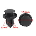 thumbnail image 5 of Unique Bargains 50pcs 9mm Hole Plastic Rivets Fastener Car Mudguard Bumper Push Clips, 5 of 5