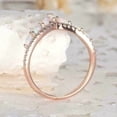 thumbnail image 5 of Bluebell Jewels 2 Ct Marquise Cut White CZ Wedding Band Ring In 14k Rose Gold Plated, 5 of 7