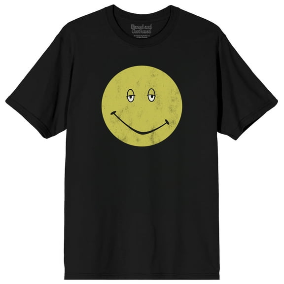 Dazed & Confused Have a Nice Daze Smiley Vintage on Black Adult Crew Neck Short Sleeve T-shirt - 4XLB