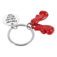 thumbnail image 6 of FRCOLOR Give Up Boxing Gloves Keychain For Sports Lovers Red Boxing Glove Pendant Symbolizing Courage And Strength For Boxers And Coaches, 6 of 8