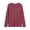Red, variant on Girls Long Sleeve Shirts Ribbed Crew Neck Side Slit Blouse with Pockets Kids Fall Casual Loose Comfy Tops Trendy