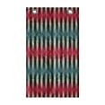 thumbnail image 1 of Rhombus Hanging Pocket Organizer, Classical Design of Altered Harlequin Pattern, Printed Polyester Storage Bag with Pockets, 21" x 31", Teal Vermilion, 1 of 2
