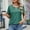 Green, variant on CHGBMOK Womens Summer Tops Dressy Casual V Neck Keyhole T Shirts Puff Short Sleeve Blouses