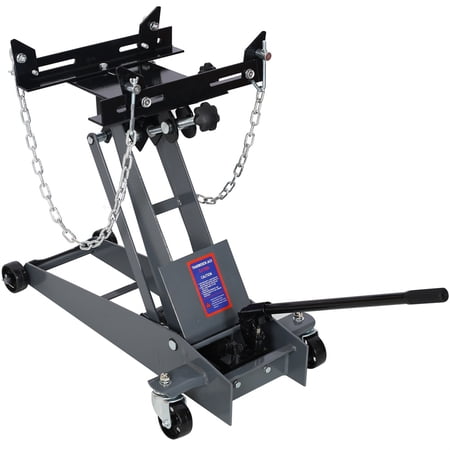 Hydraulic Transmission Service Jack, 1/2ton Capacity 1000lb Durable Steel Floor Jack with 360-Degree Swivel Casters for Transmission Removal and Installation
