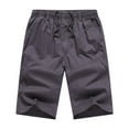 thumbnail image 1 of Pantalones cargo finos de verano para hombre: cordón, poliéster, tallas L-XXXXXXL, playa/casual, cintura elástica, 1 of 3