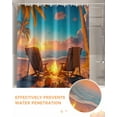 thumbnail image 6 of Fall Sunset Shower Curtain Set ，Waterproof Fabric Shower Curtains Rocking Chair Vacation Beach Shower Curtains for Bathroom,Bathroom Decor 72"x72", 6 of 7