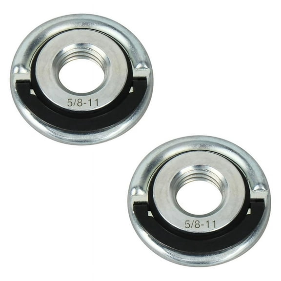 2Pack Universal 5/8-11inch Thread Quick Change 1.75inch Disc Flange Locking Nut, Replacement Part