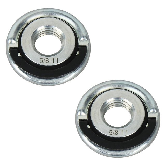 Lot de 2 Écrou de Verrouillage de Bride de Disque Universel 5/8-11 Pouces, Pièce de Rechange