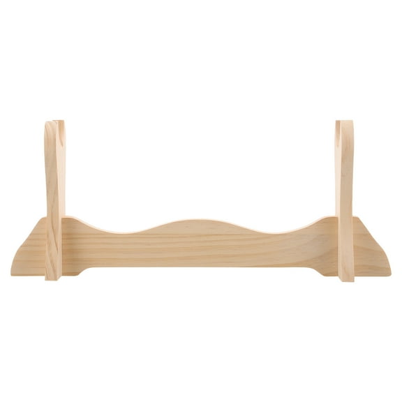 FONDOTIN Wooden Japanese Storage Rack Durable Light Yellow Sword Stand