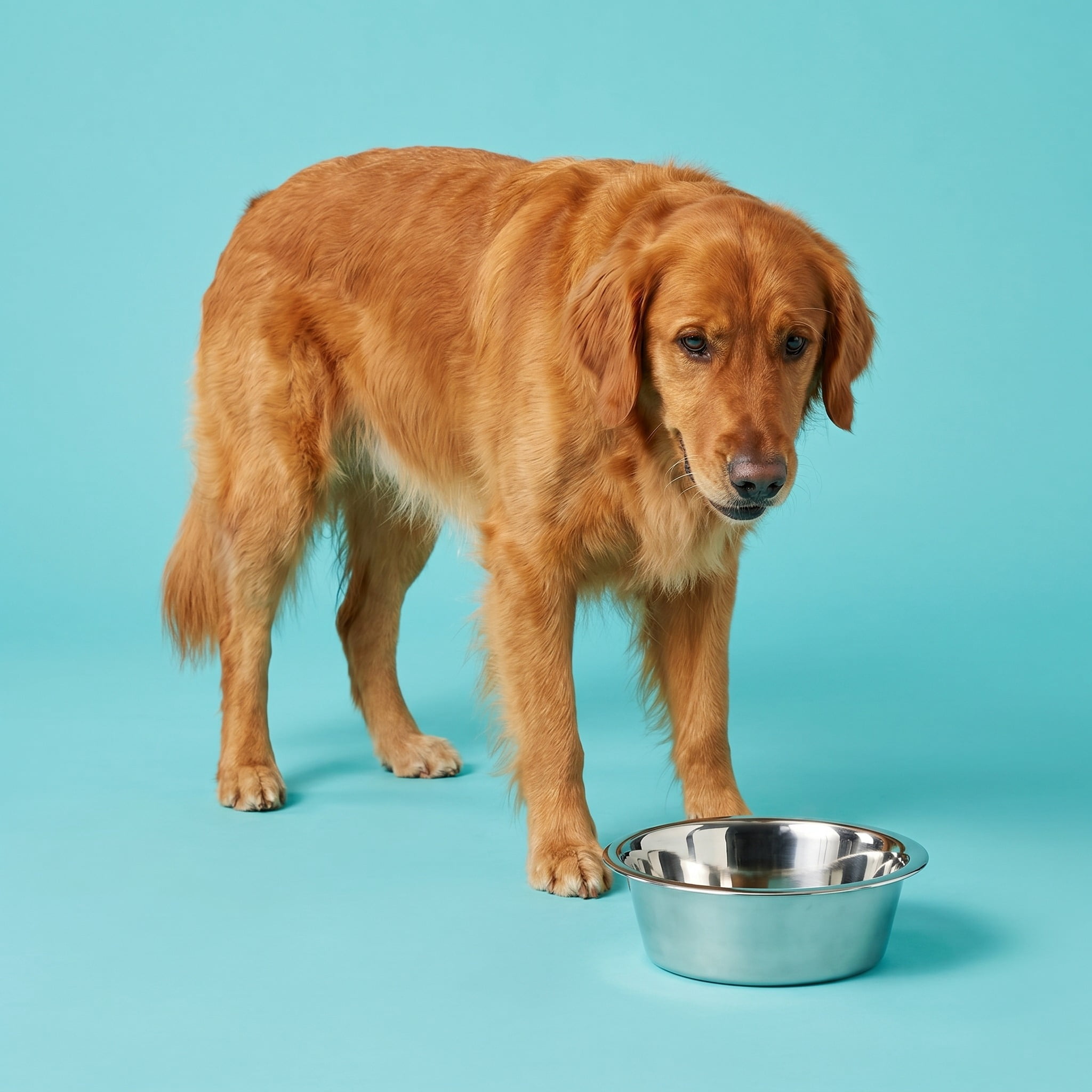 (2 pack) Vibrant Life Large 15.2-Cup Stainless Steel Pet Bowl, Silver