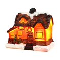 thumbnail image 2 of Casa de pueblo navideña, regalo de cumpleaños, edificio iluminado, decoración navideña para el hogar. Estilo D, 2 of 7