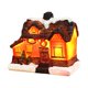 thumbnail image 2 of Casa de nieve navideña Escena de pueblo navideño Regalo de Navidad para niños Mini resina luminosa Estilo D, 2 of 7