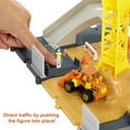 thumbnail image 4 of Matchbox Action Drivers Constructon Site Playset with 1:64 Scale Toy Car Bulldozer & Moving Crane, 4 of 7