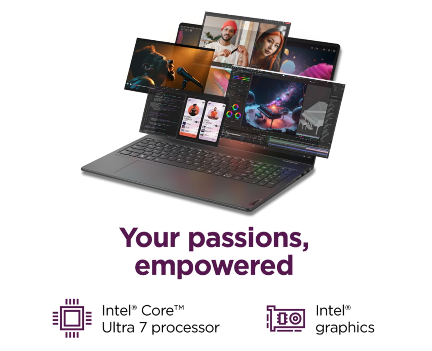 Lenovo Yoga 7i AI 2-in-1 16" WUXGA 16:10 Touchscreen Laptop, Intel Ultra 7 155U(Beats I7 1355U, Fingerprint Reader, Backlit KB, 2 x Thunderbolt, Win 11, W/Stylus Pen (U7-155U|16GB RAM|1TB SSD)