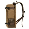 thumbnail image 4 of KAUKKO Canvas Travel Backpack Multi-Functional Bag Fits 17" Laptop, Large Capacity Hiking Backpack, Outdoor Casual Daypack KHAKI,23.8L, 4 of 6