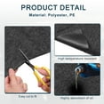 thumbnail image 3 of Unique Bargains 3 Pcs Car Oil Spill Mat 60'x 36' Reusable Garage Floor Mat Under Car Backing Absorbent Pad Black, 3 of 7